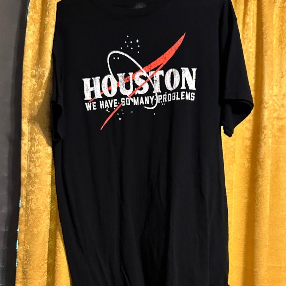 NASA Black Houston Graphic T-Shirt